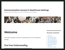 Tablet Screenshot of healthcarecommunicationaccess.org